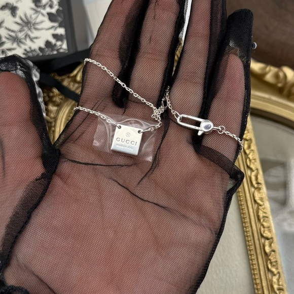 100% Authentic Gucci Sterling Silver Padlock Necklace ✨🔒 - Picture 7 of 9